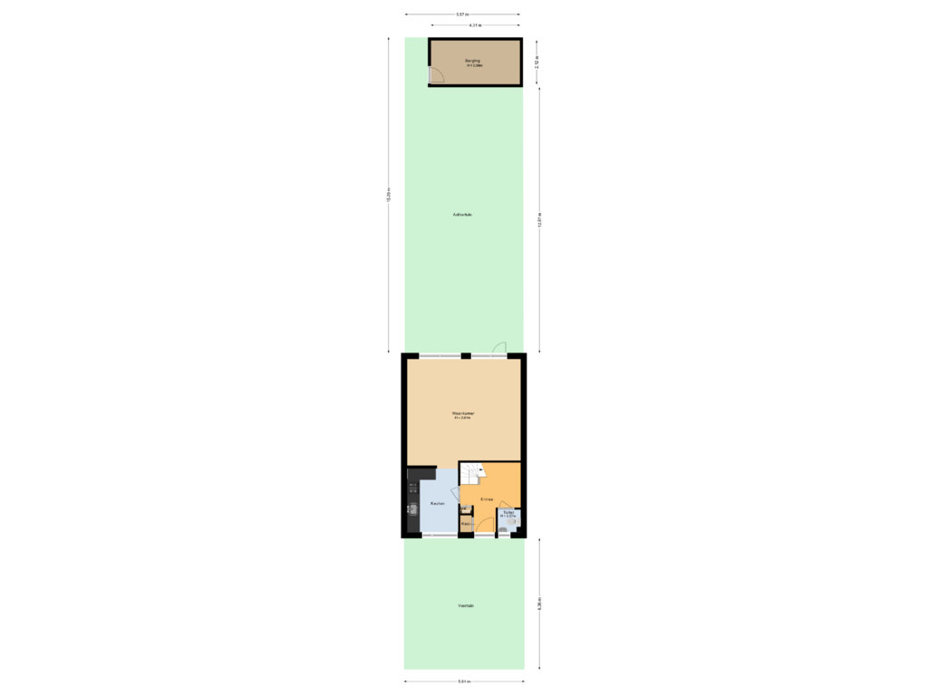 Bekijk plattegrond van Situatie van Ambachtenlaan 77