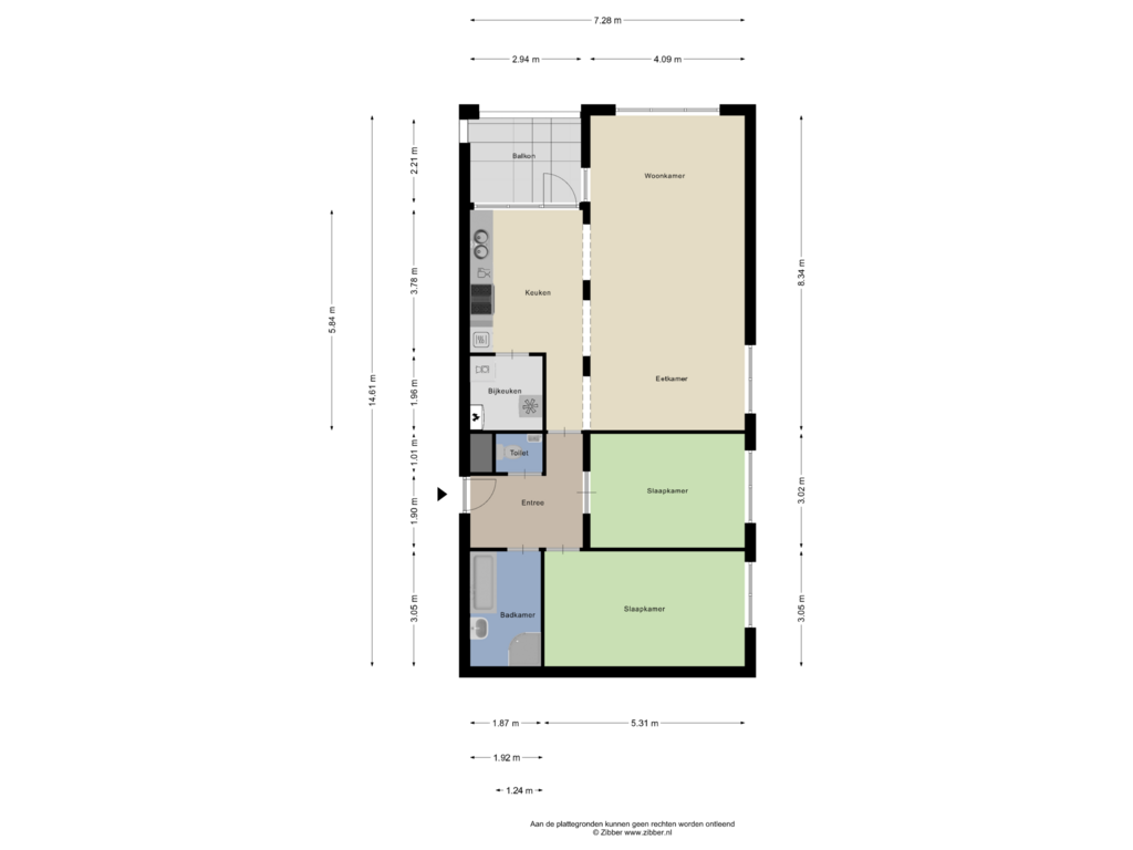 Bekijk plattegrond van Appartement van Zeelandiahoeve 130