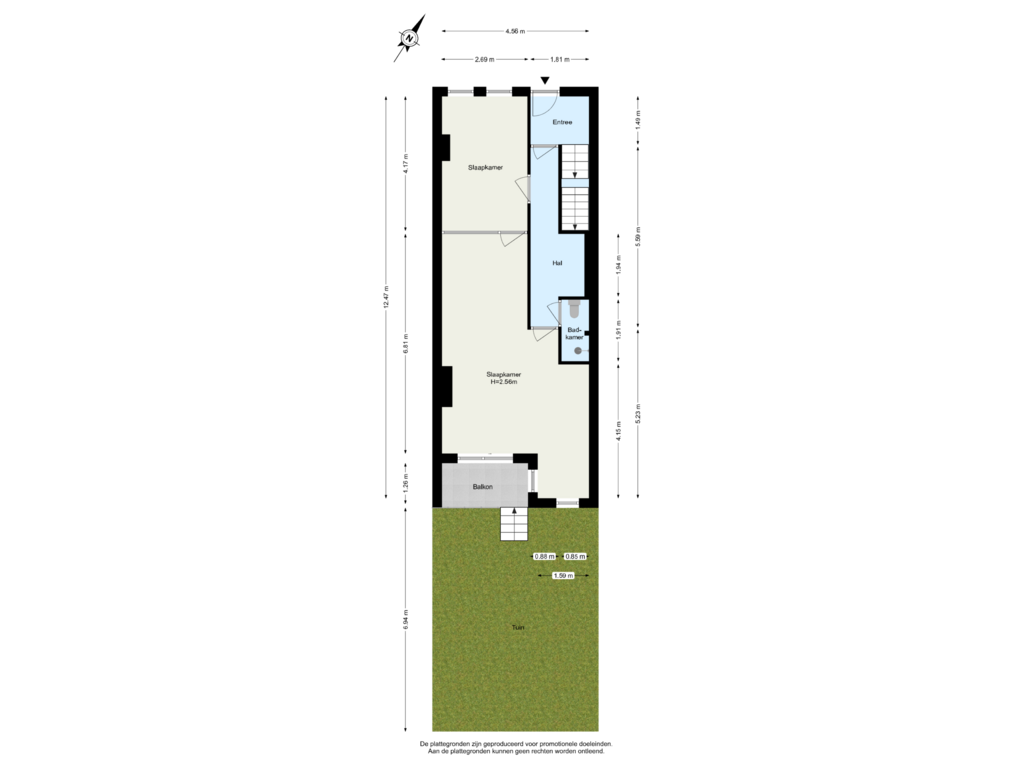 Bekijk plattegrond van Begane Grond Tuin van Schieveenstraat 44