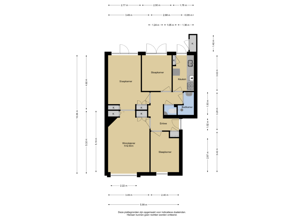 View floorplan of Begane grond of Harmelenstraat 84