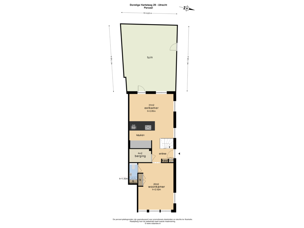 View floorplan of PERCEEL of Dorstige Hartsteeg 29