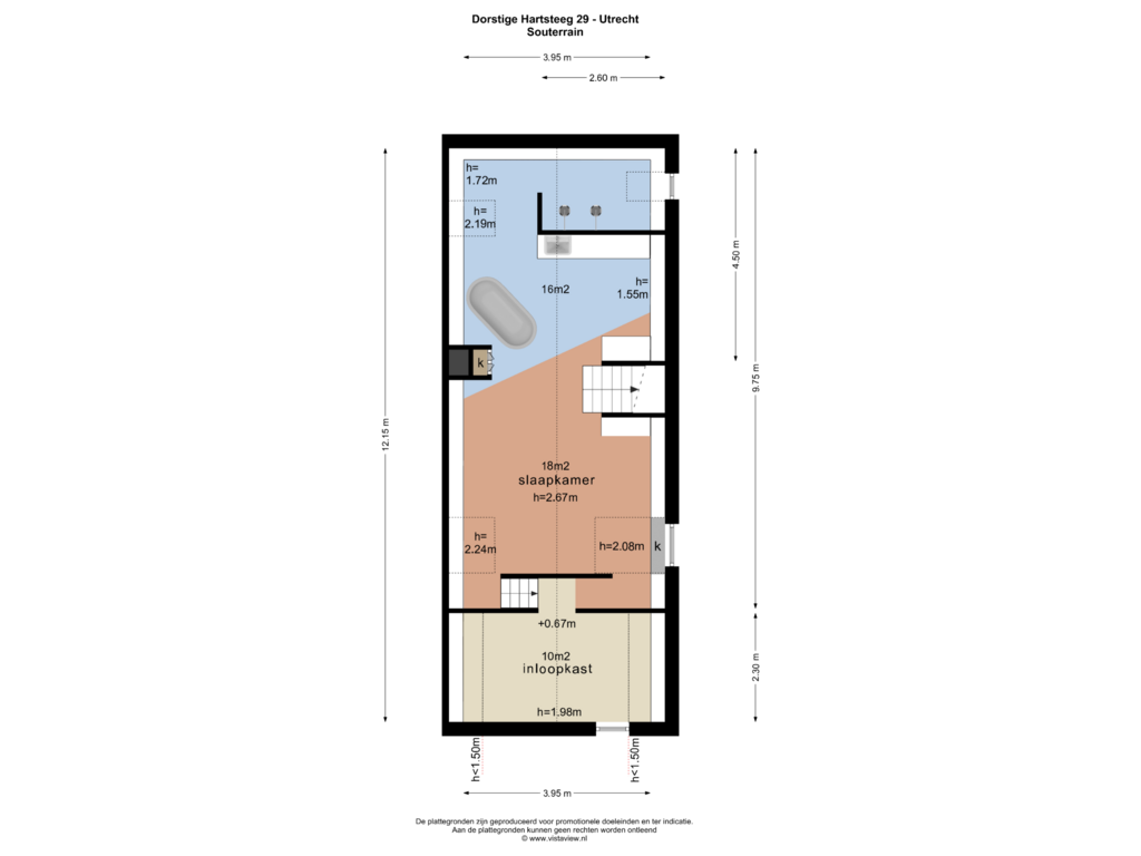 View floorplan of SOUTERRAIN of Dorstige Hartsteeg 29