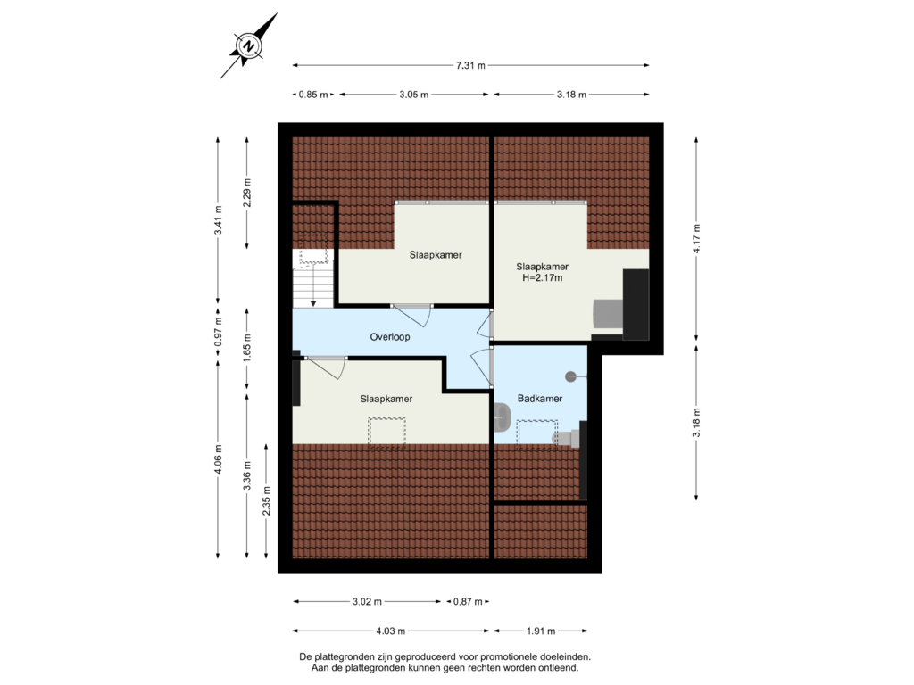 Bekijk plattegrond van 4de Verdieping van Hendrik Ravesteijnplein 29