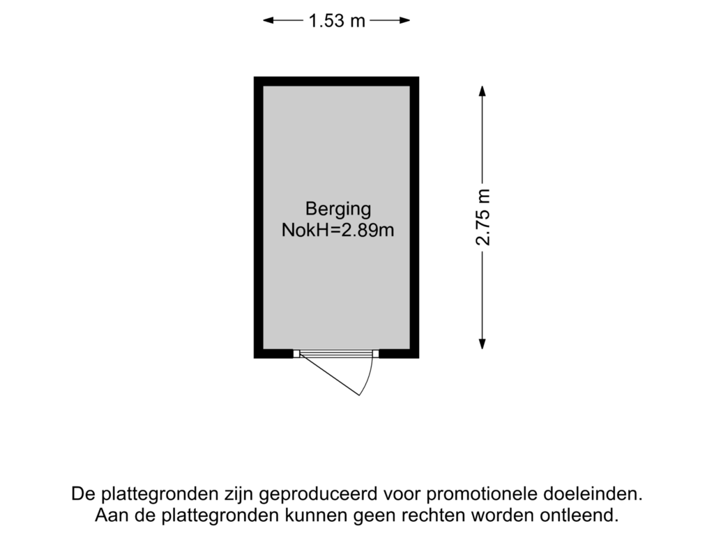 Bekijk plattegrond van Berging van Hendrik Ravesteijnplein 29