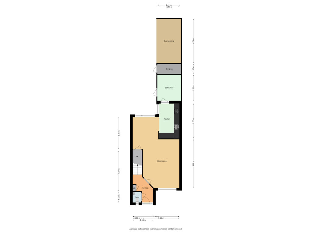 Bekijk plattegrond van Begane grond van Torenkamp 25