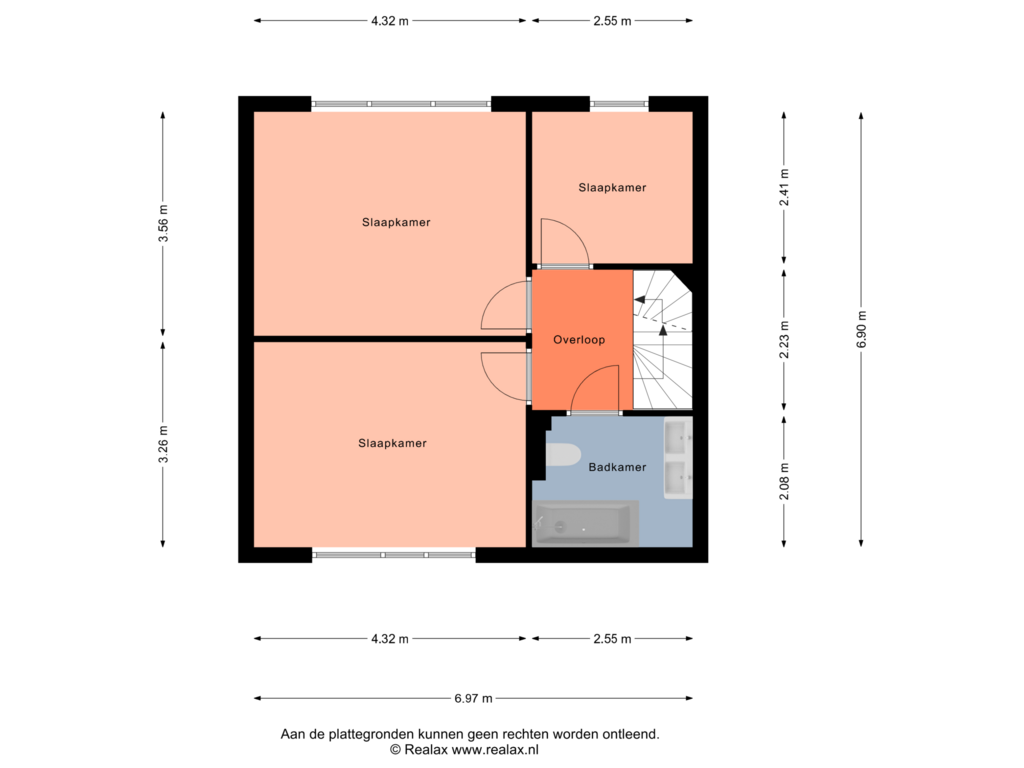 View floorplan of Verdieping 1 of Stentorlaan 67