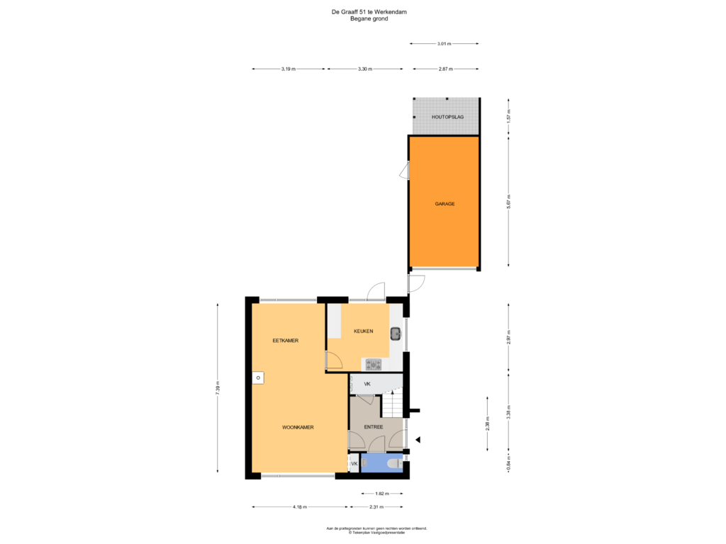 Bekijk plattegrond van Begane grond van de Graaff 51