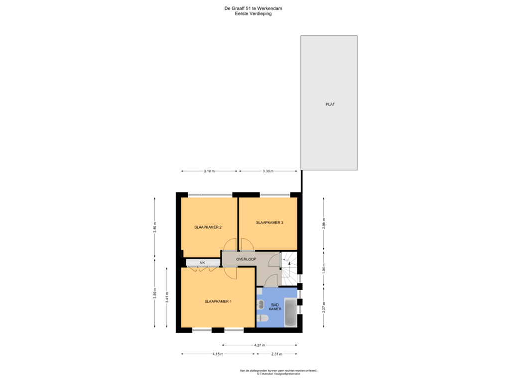 Bekijk plattegrond van Eerste Verdieping van de Graaff 51