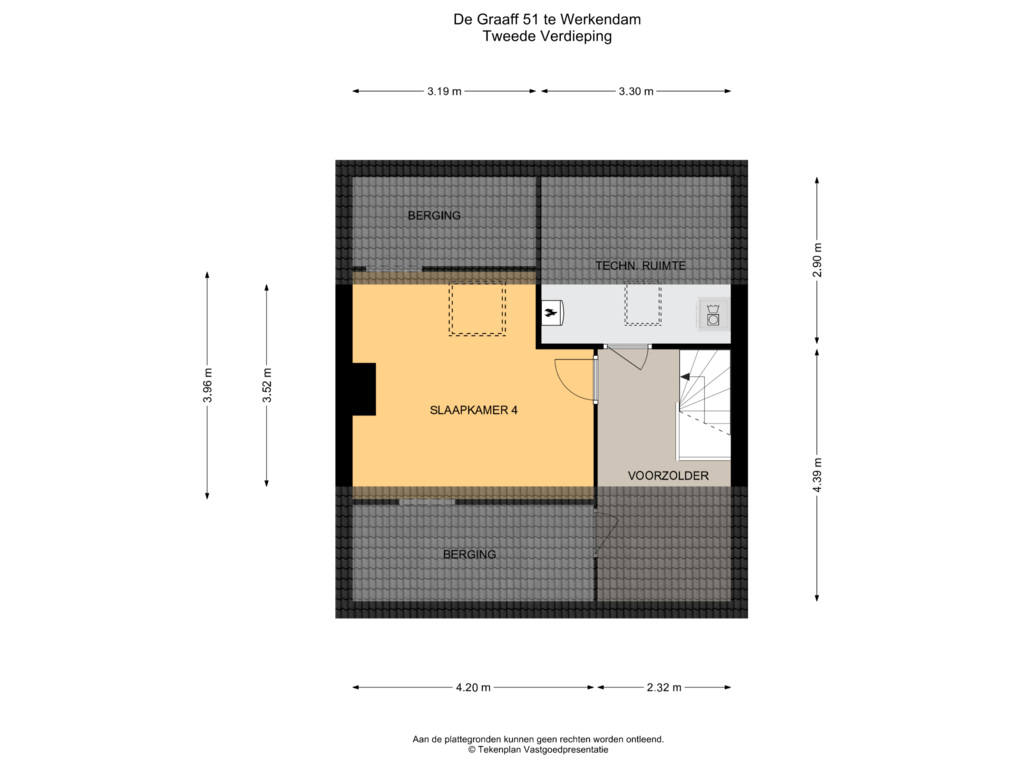 Bekijk plattegrond van Tweede Verdieping van de Graaff 51