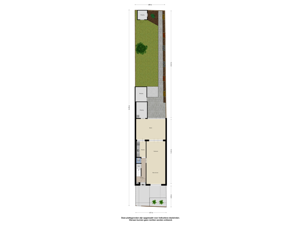 View floorplan of Begane Grond - Tuin of Heuvelplein 267