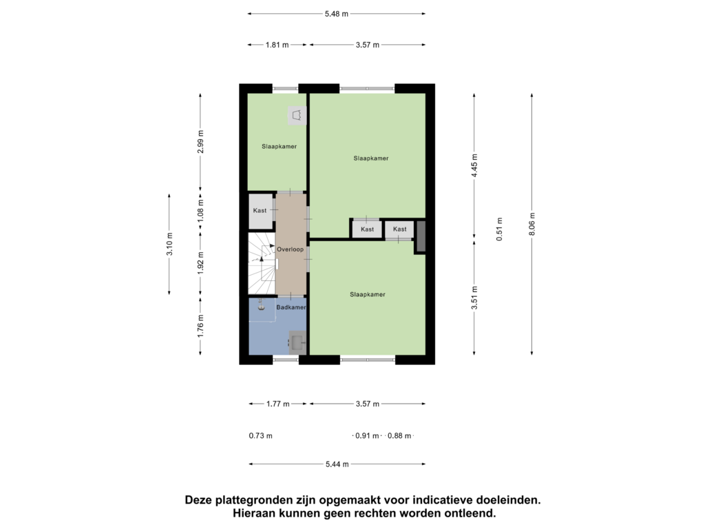 View floorplan of Eerste Verdieping of Heuvelplein 267