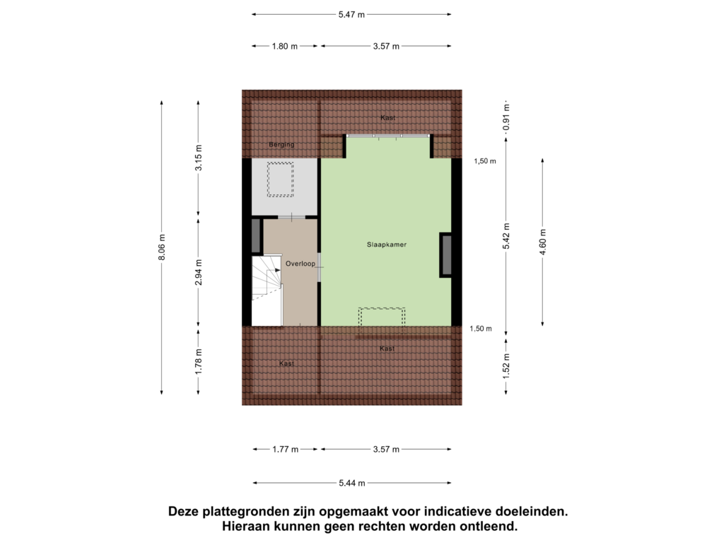 View floorplan of Tweede Verdieping of Heuvelplein 267