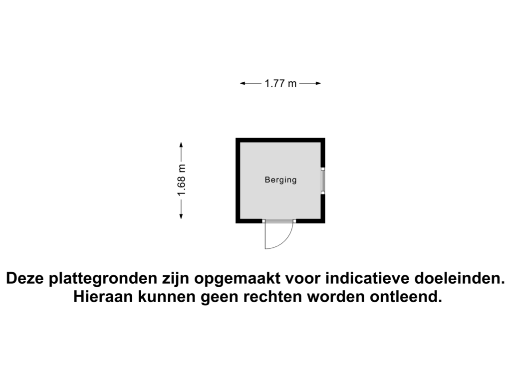 View floorplan of Berging of Heuvelplein 267