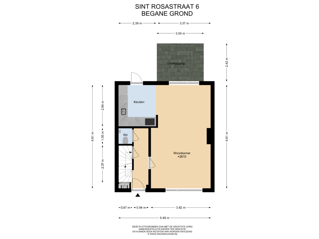 View floorplan of Begane Grond of Sint Rosastraat 6