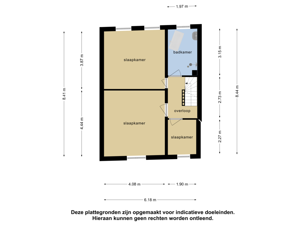 Bekijk plattegrond van 1e verdieping van Vredeman de Vriesstraat 58