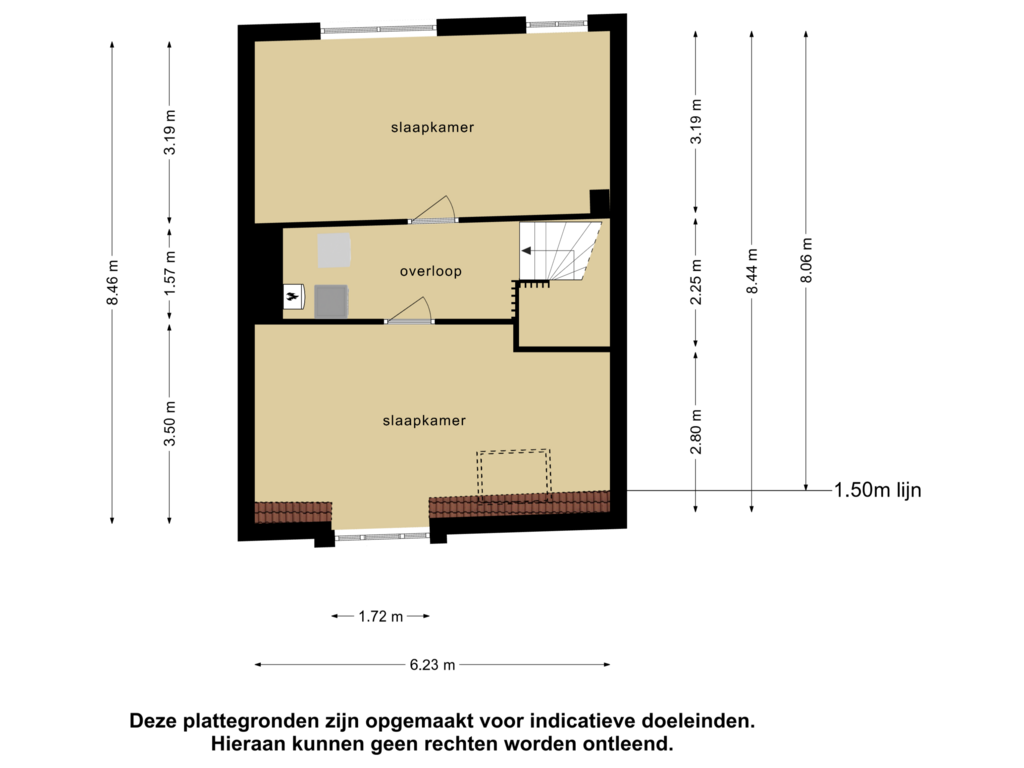 Bekijk plattegrond van 2e verdieping van Vredeman de Vriesstraat 58