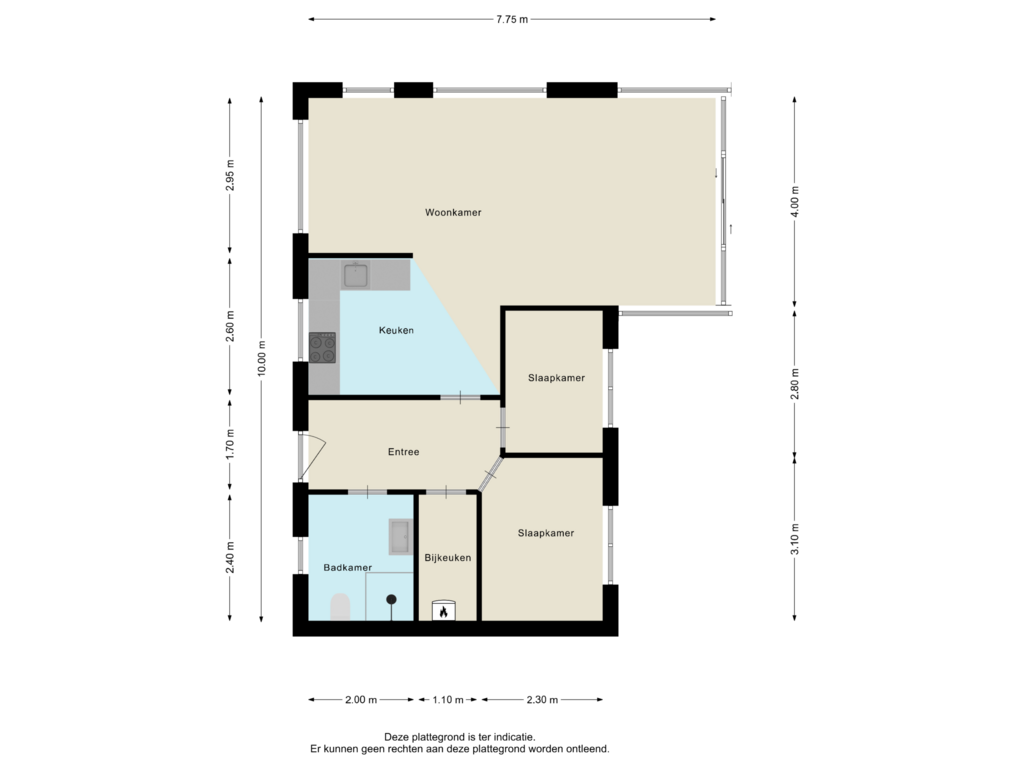 View floorplan of Chalet of Hof van Halenweg 2-HH5