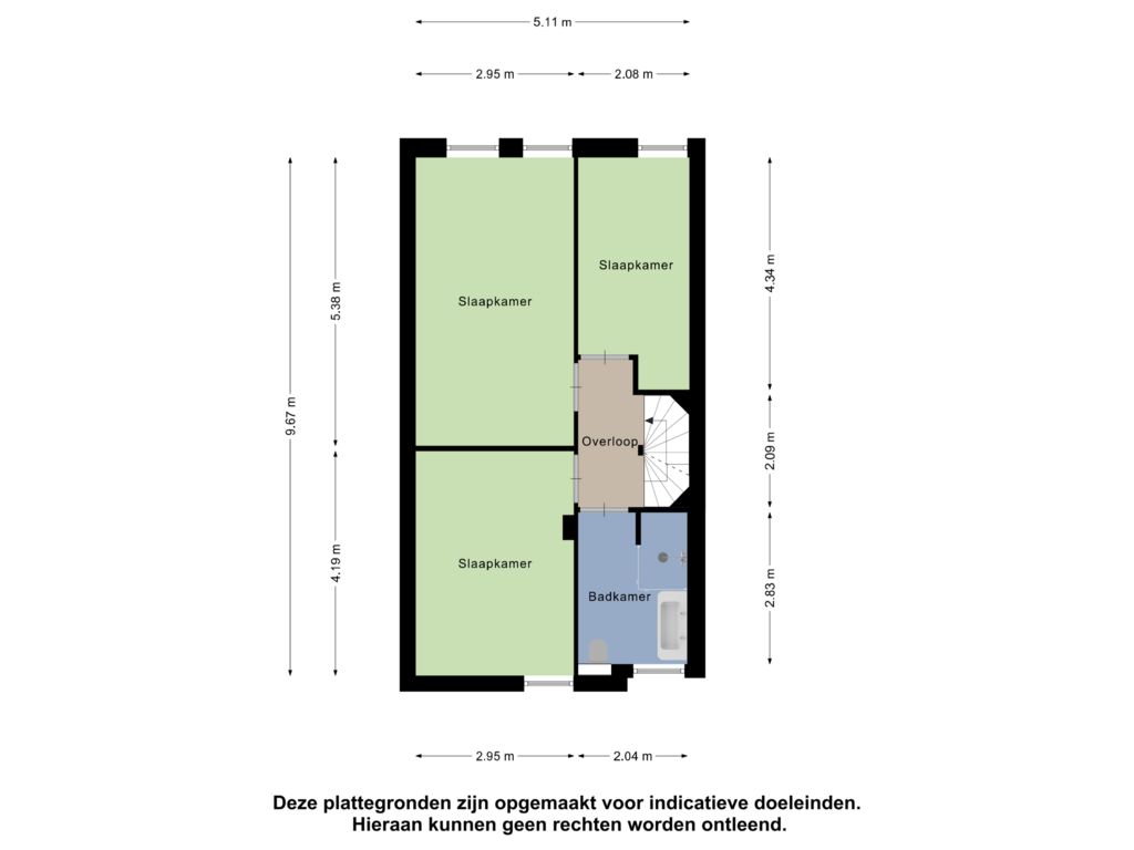 Bekijk plattegrond van Eerste Verdieping van J.P.Coenstraat 21