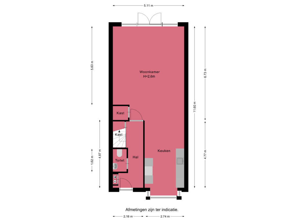 View floorplan of Begane grond of Kalorama 84