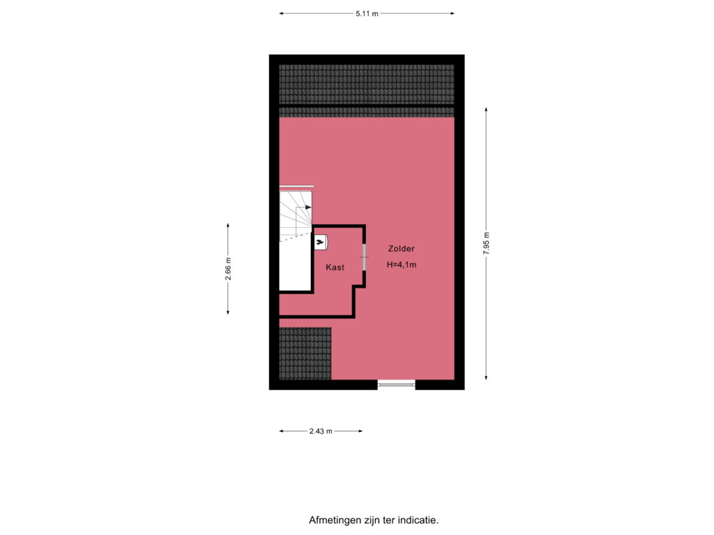 View floorplan of Verdieping 2 of Kalorama 84