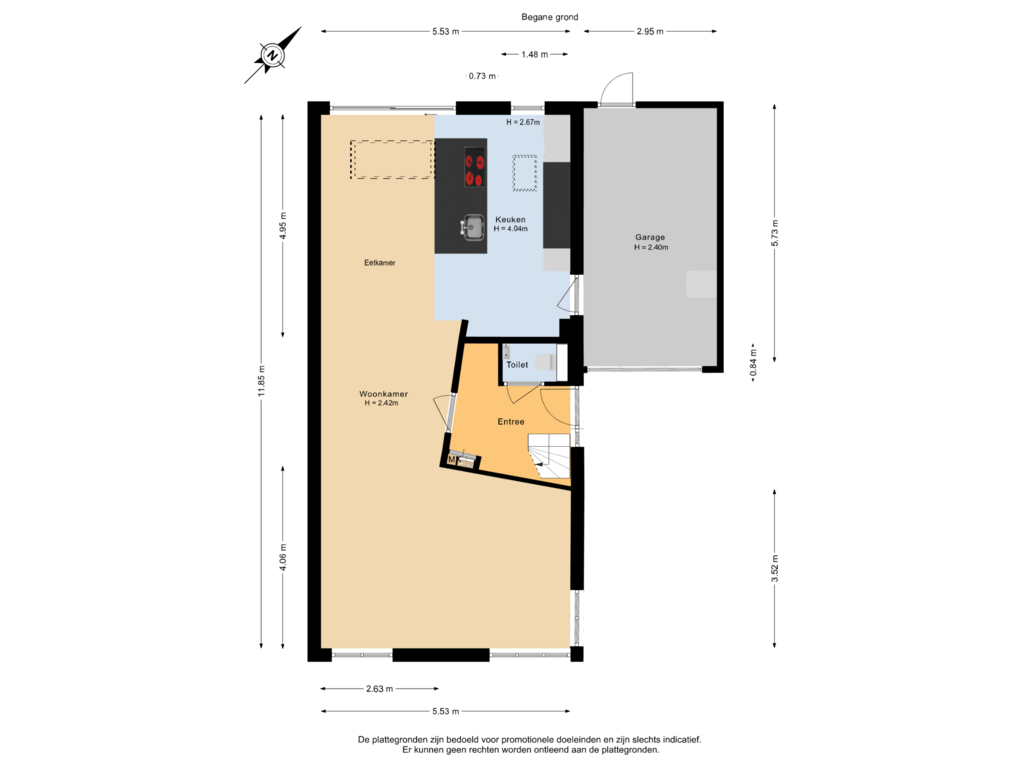 Bekijk plattegrond van Begane grond van Andantestraat 20