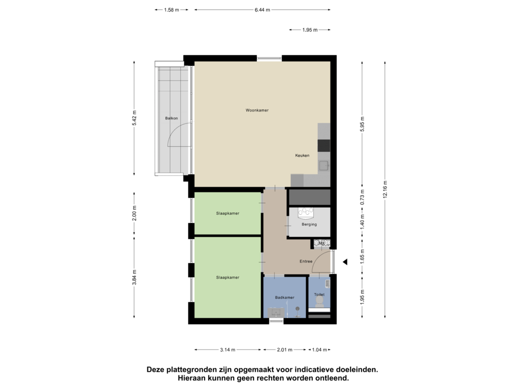 View floorplan of Appartement of Friesewal 11-B