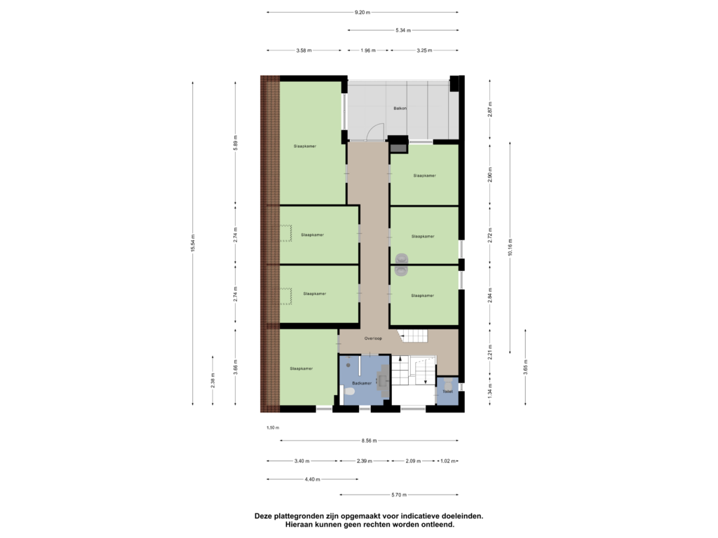 View floorplan of Eerste Verdieping of Holevoetlaan 32