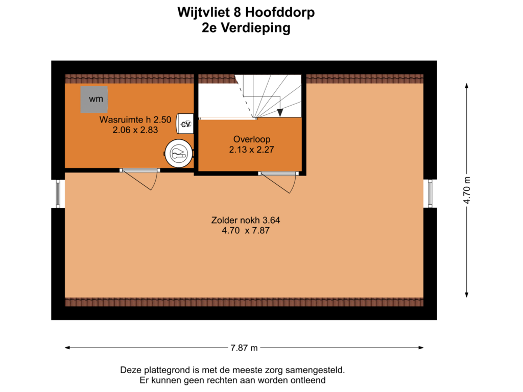 View floorplan of 2e Verdieping of Wijtvliet 8