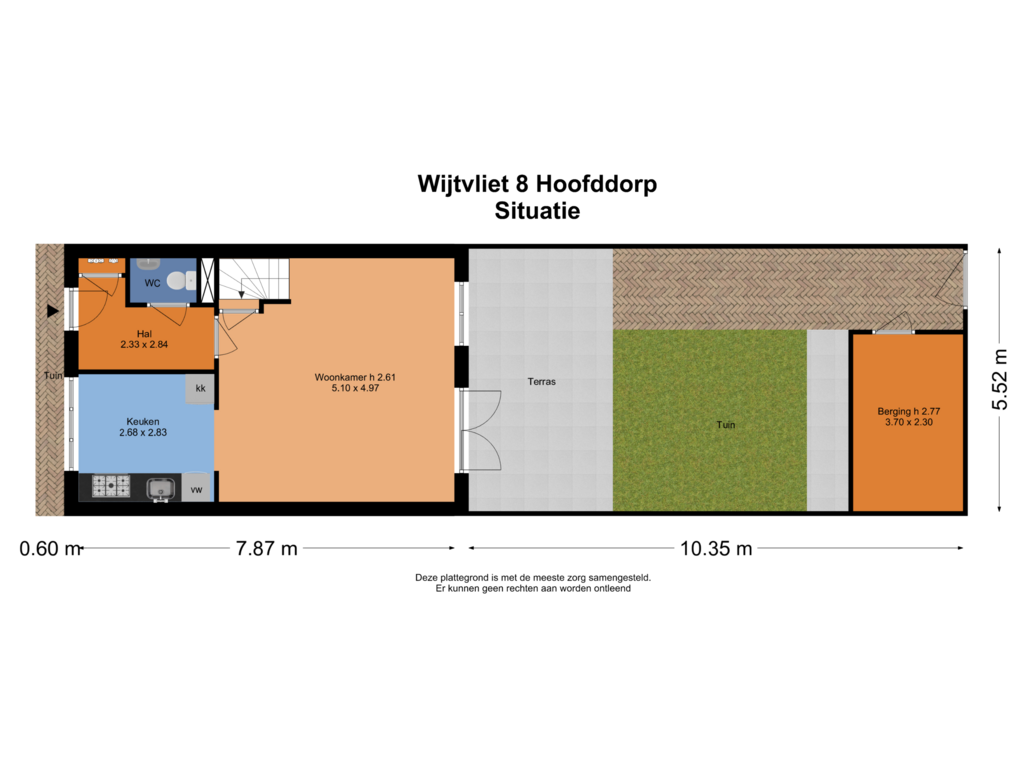 View floorplan of Situatie of Wijtvliet 8