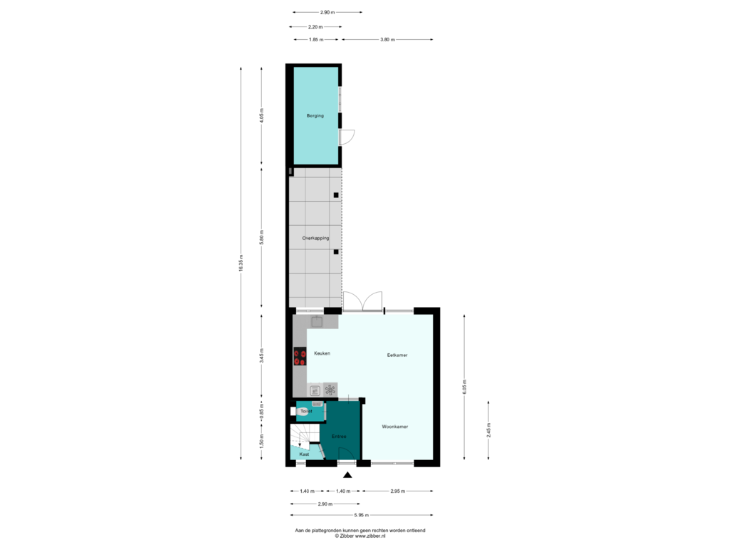 View floorplan of Begane Grond of Oranjeboomstraat 23