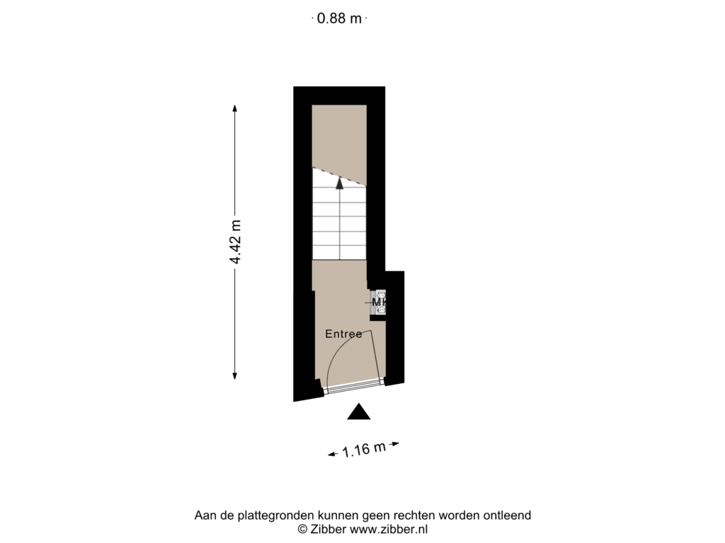 View floorplan of Begane Grond of Bakenessergracht 56-A