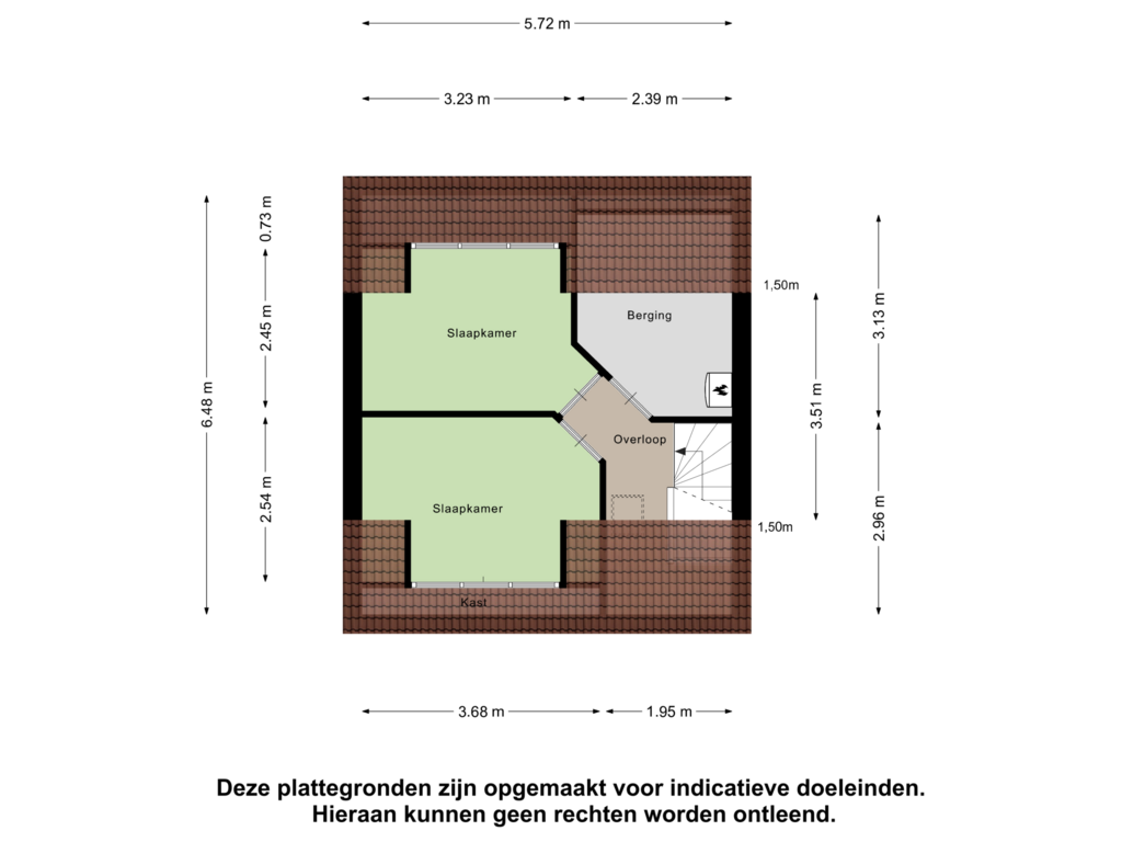 View floorplan of Eerste Verdieping of Dorperhoek 20