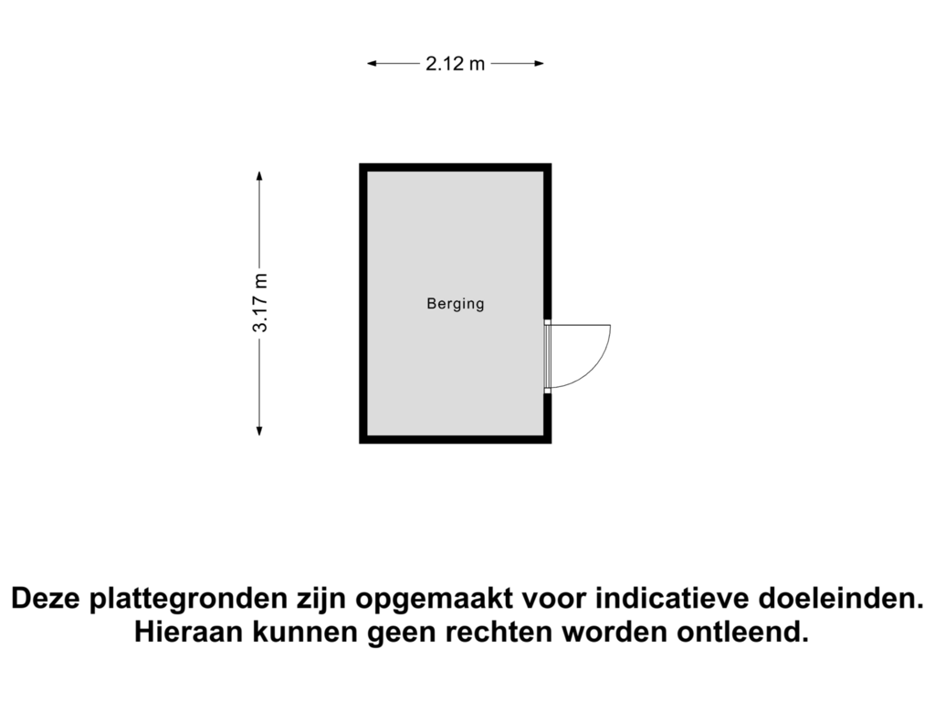 View floorplan of Berging of Dorperhoek 20