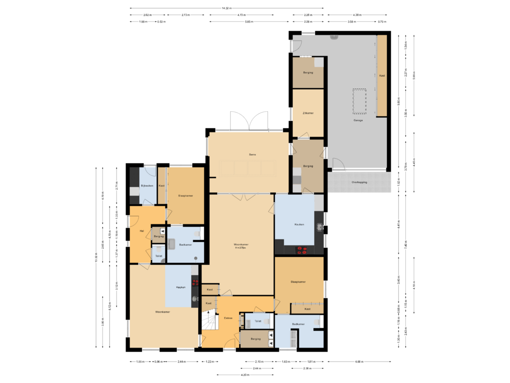 View floorplan of Begane grond of Sint Janstraat 72