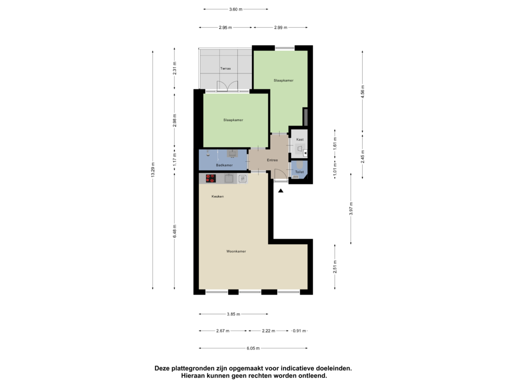 Bekijk plattegrond van Appartement van Weimarstraat 138-A