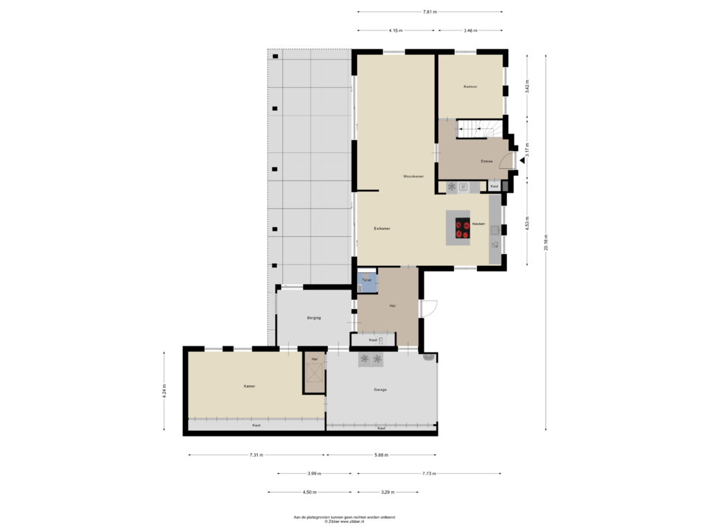 View floorplan of Begane grond of Dorpstraat 65