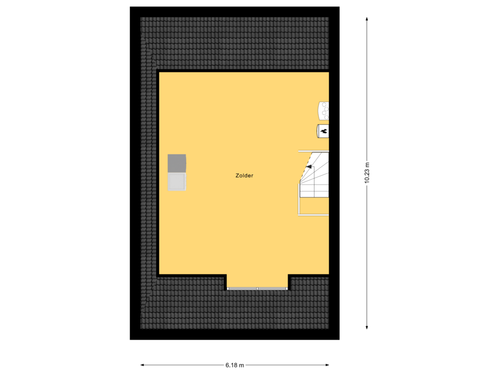 Bekijk plattegrond van 2e Verdieping van De Bleek 4