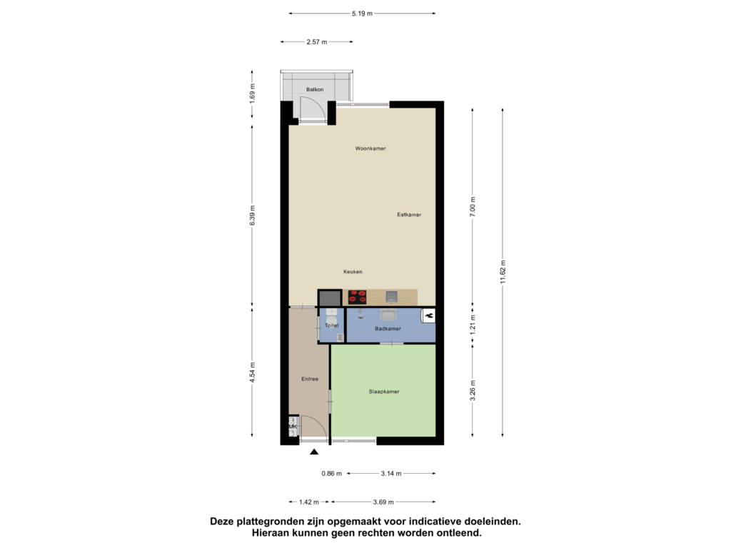 Bekijk plattegrond van Appartement van Paukenlaan 39