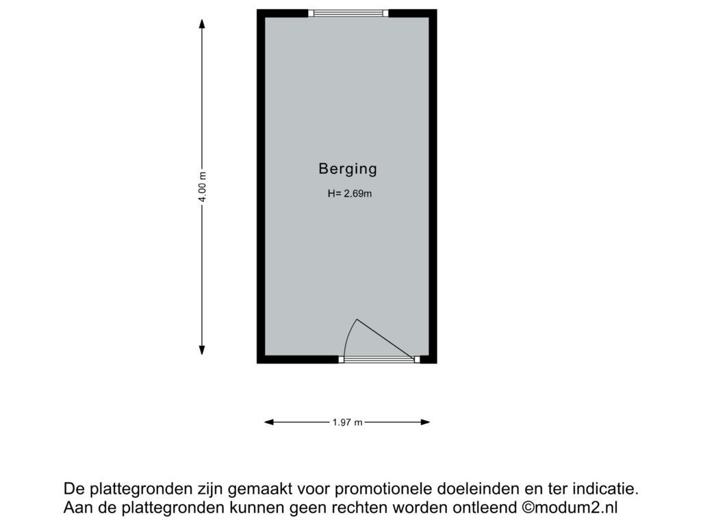 Bekijk plattegrond van berging van Buziaulaan 65