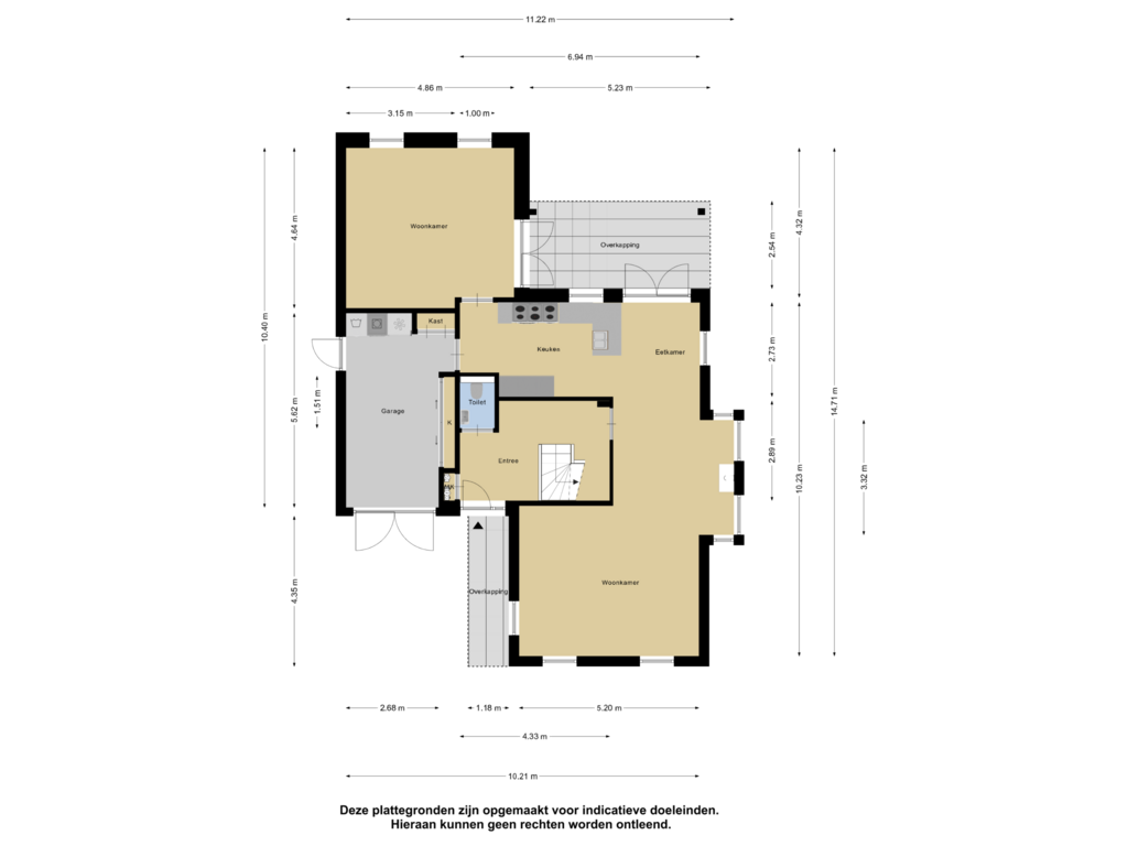 Bekijk plattegrond van Begane Grond van Brigadelaan 34