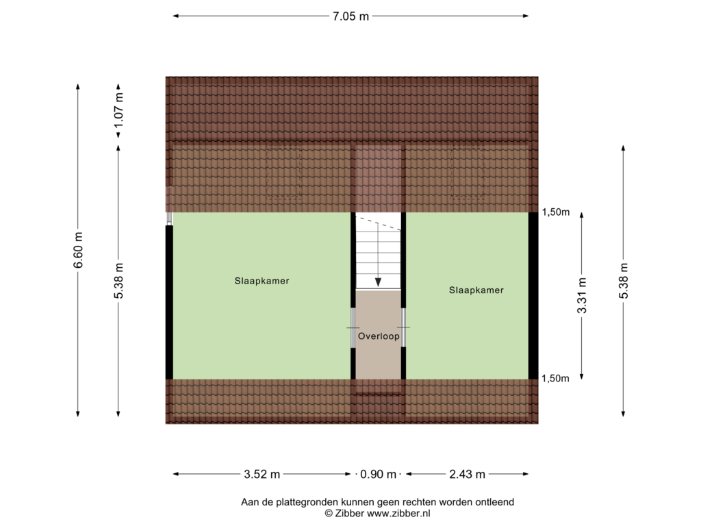 View floorplan of Eerste Verdieping of Hof van Zeeland 52