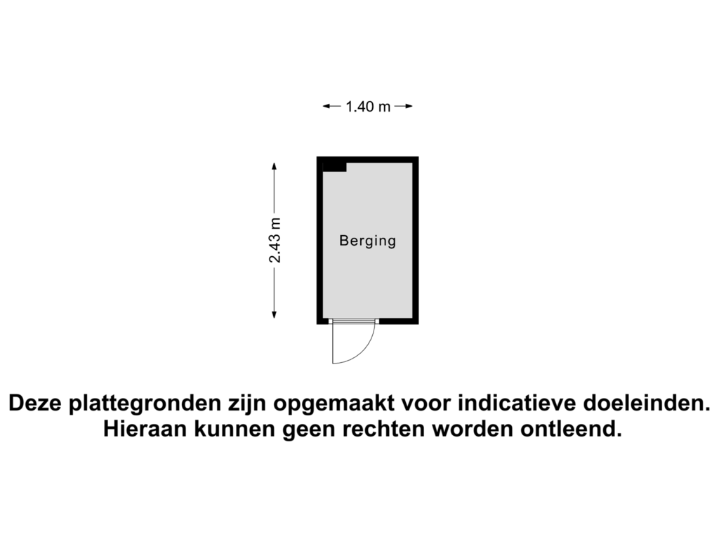 View floorplan of Berging of Molensteeg 1-21