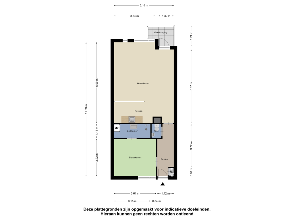 Bekijk plattegrond van Appartement van Paukenlaan 61