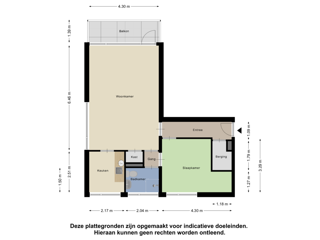 Bekijk plattegrond van Appartement van Rembrandtstraat 35