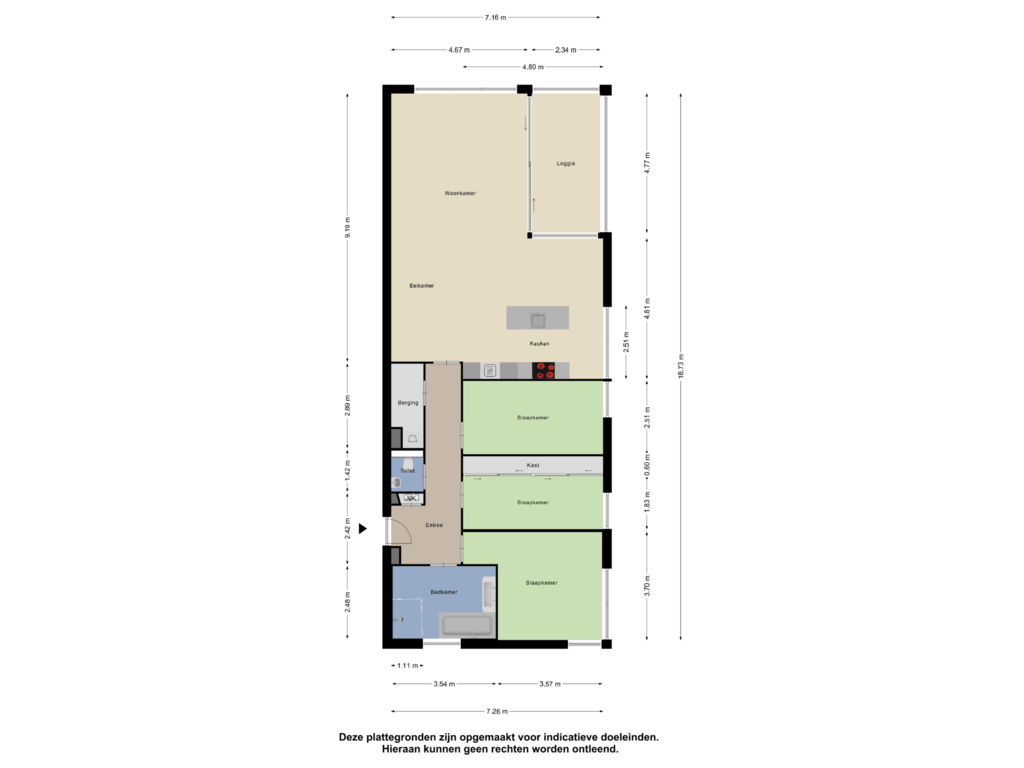 Bekijk plattegrond van Appartement van Santorinihof 18