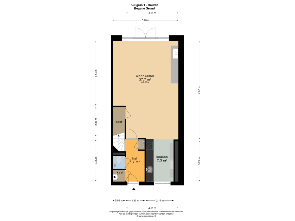 Bekijk plattegrond van BEGANE GROND van Kuilgras 1