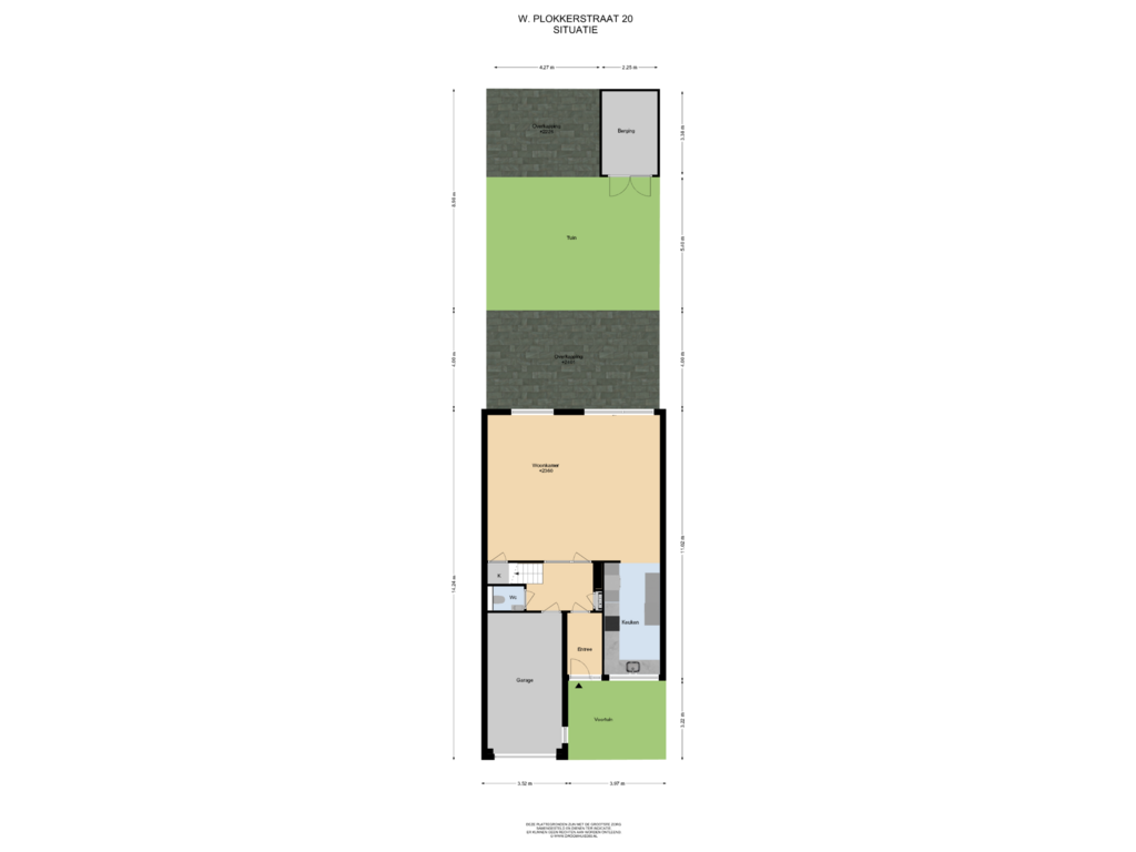 Bekijk plattegrond van Situatie van W. Plokkerstraat 20