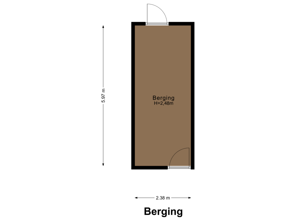 View floorplan of Berging of Akersteenweg 58-C04