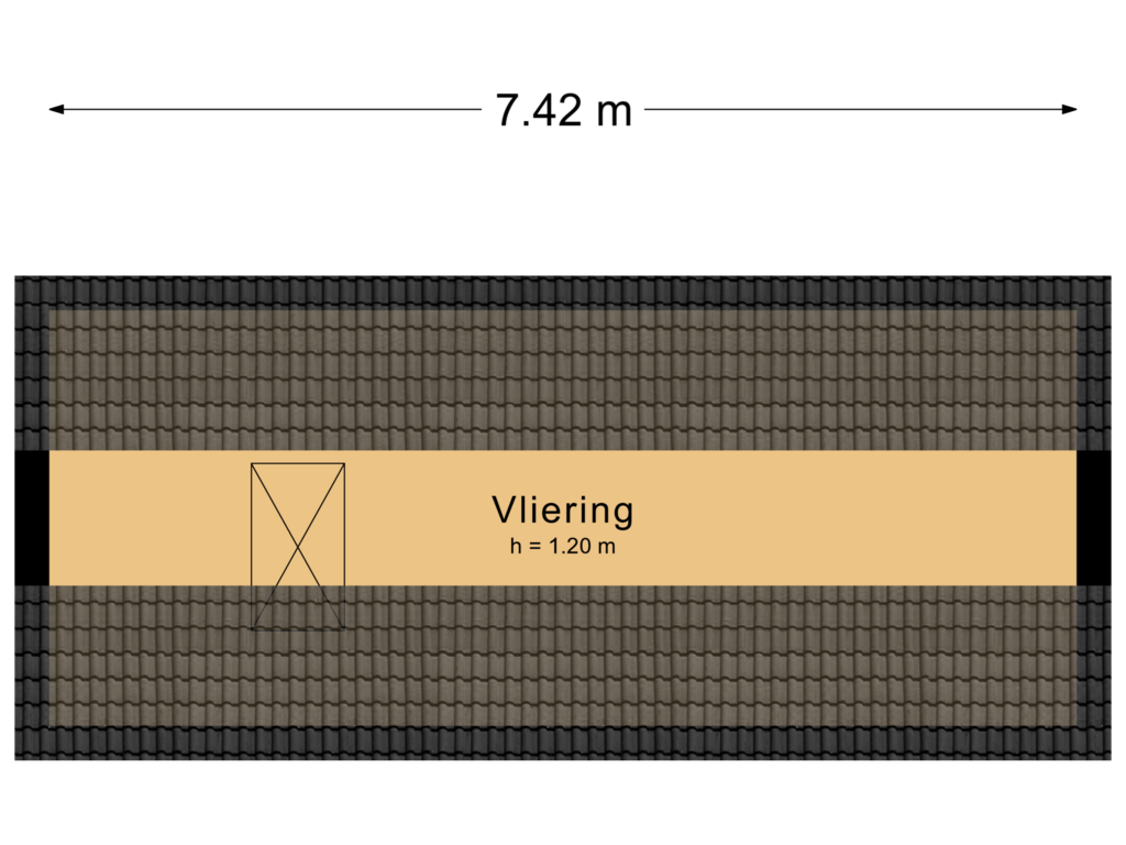 View floorplan of Vliering of Javastraat 35