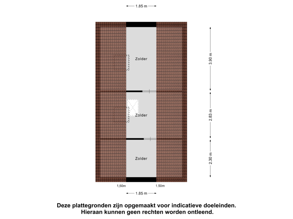 Bekijk plattegrond van 2e Verdieping van Wielewaal 7